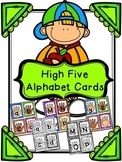 High Five Alphabet Cards - Letter Recognition Activity