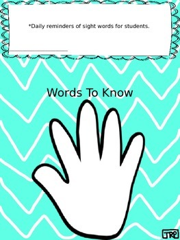 Preview of High Five- First Grade Sight Words