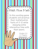 High Five Math Game: Multiplication Facts for Grades 2-5
