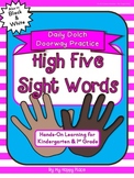 High Five Sight Word Practice