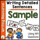 Adding Details to Writing Set WH Questions Expanding Sente