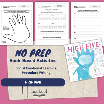 Preview of High Five by Adam Rubin | Literacy Activities | Procedure Writing, Opinions, SEL
