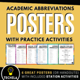 Academic Abbreviations Posters | Note Taking | AVID