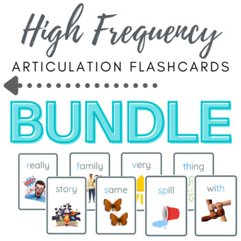 Preview of High Frequency Articulation Flashcards - BUNDLE