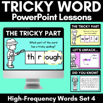 Preview of High Frequency Heart Word Lessons SET 4 - WORDS WITH TRICKY SPELLINGS