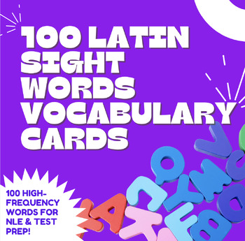 Preview of High-Frequency Latin Vocabulary Word Cards
