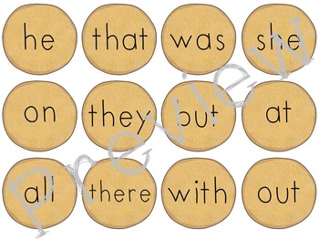 Dolch Sight Word (Primer) Pancake Matching Game by Learning and Play in FDK