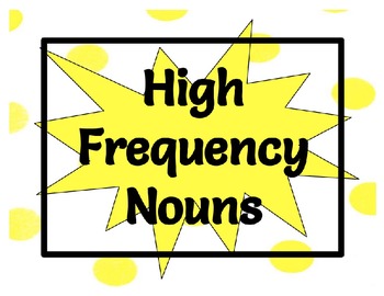 Preview of High Frequency Nouns