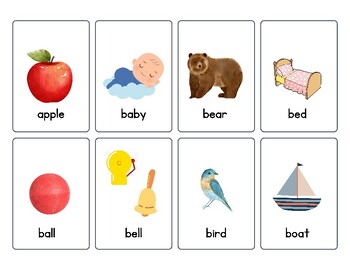 High Frequency Nouns Flashcards for Early Readers by Laura Dragonetti