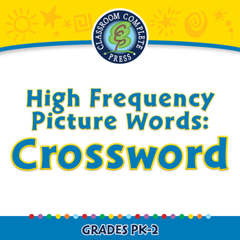 Preview of High Frequency Picture Words: Crossword - MAC Gr. PK-2