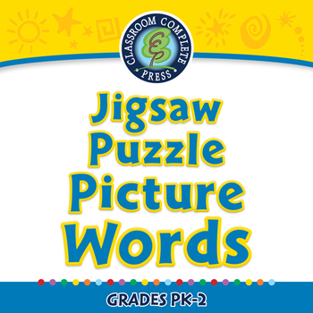 Preview of High Frequency Picture Words: Jigsaw Puzzle - Picture Words - NOTEBOOK Gr. PK-2