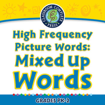 Preview of High Frequency Picture Words: Mixed Up Words - NOTEBOOK Gr. PK-2