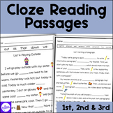 High Frequency Sight Word Cloze Reading Passages for 1st, 