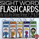 High-Frequency Sight Word Flash Cards for Pre-Primer - 3rd