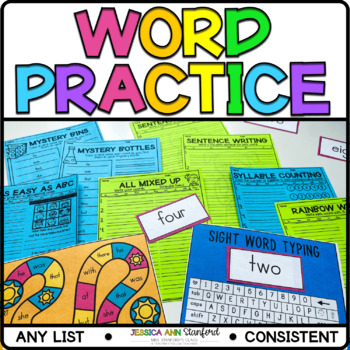 Preview of EDITABLE High Frequency Sight Word Flashcards & Games Practice Reading Fluency