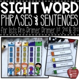 High-Frequency Sight Word Fluency Phrases and Short Sentences