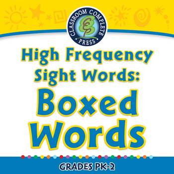 Preview of High Frequency Sight Words: Boxed Words - PC Gr. PK-2