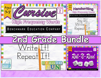 Preview of Bundle High Frequency Sight Word Practice-Printing&Cursive Handwriting&Games
