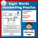 Differentiated Writing  and Sight Word Activities for Hand