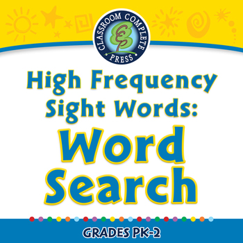 Preview of High Frequency Sight Words: Word Search - NOTEBOOK Gr. PK-2