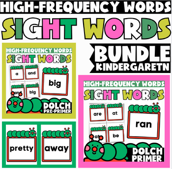 Preview of High-Frequency Sight Words for Kindergarten | Activity Practice Cards