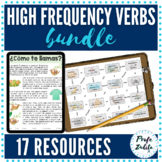 High Frequency Super 7 Verbs Unit Bundle of 17 Spanish Resources