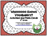 High-Frequency, State-Test Vocabulary Flash Cards/Activiti