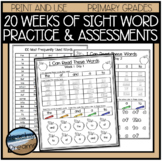 High Frequency Word Activities 20 Weeks Lessons & Assessments 