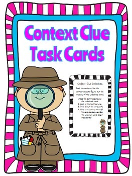 Preview of Context Clue Task Cards