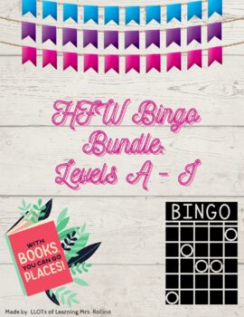 Preview of High Frequency Word BINGO BUNDLE - Levels A-I, FP