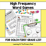 High Frequency Word Games | Dolch First Grade Words