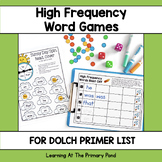 High Frequency Word Games | Dolch Primer Words