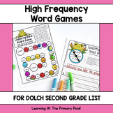 High Frequency Word Games | Dolch Second Grade Words