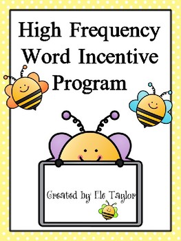 Preview of High Frequency Word Incentive Program using Fry's Sight Words