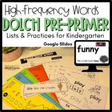 High-Frequency Word Lists and Sight Word Practice Pages| D