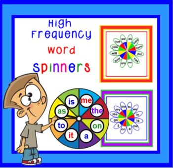 Preview of High Frequency Word Spinners SMARTBOARD