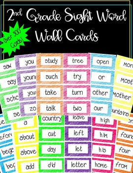 High Frequency Level 1 Word Wall Words