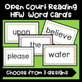 High Frequency Word Wall Cards - Open Court Aligned