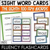 Fry Sight Words Flash Cards - The Eighth 100