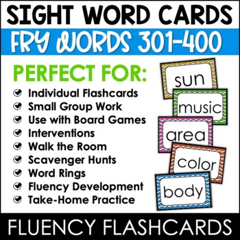 4 Teacher Made Second Grade Fry Words Fluency Flash Card Rings Sentences on Back 