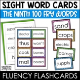 Fry Sight Words Flash Cards - The Ninth 100