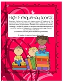 McGraw Hill Wonders High Frequency Words 3rd grade