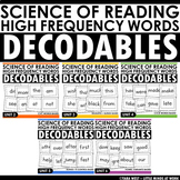 High Frequency Words Decodables BUNDLE Science of Reading 