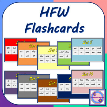 Preview of High Frequency Words Flashcards