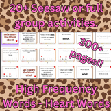 High Frequency Words - Heart Words - 95% Phonics (Sight Words)