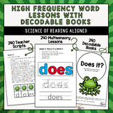 High Frequency Word Lessons with Decodable Books