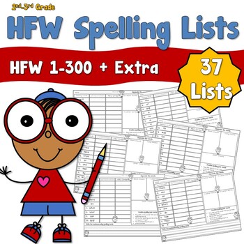 Preview of High Frequency Words Spelling Lists