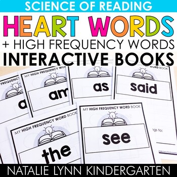 Preview of High Frequency Words and Heart Word Books Interactive Sight Word Books Practice