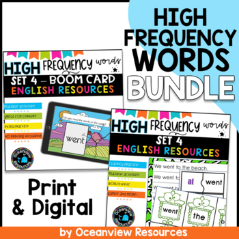 Preview of High Frequency words and initial sounds SET 4 Words BUNDLE l Sight Word Practice