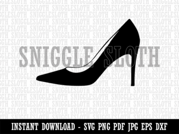 high heel shoe outline clipart